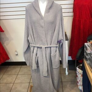 Softies Gray Belted Robe